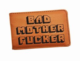 Hele nieuwe ontwerp BMF Wallet Borduursel Logo Bad Mother Fcker Purse met houder Men039S Wallets Drop1898930