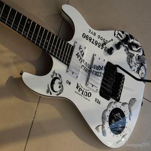 Toute nouvelle guitare électrique ESPKH2 Kirk Hammett Ouija One Piece Neck en blanc 1202182472269