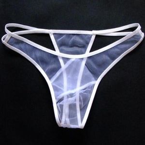Entier - Nouveaux hommes G-Strings Sexy Crime Men; s Mens G-Strings Underwear Hollow Ultra-thin Transparent Sissy Thong mesh Jock255G