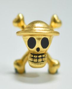 Hele nieuwe één stuk skeletgouden Gold Straw Hat One Piece Flag Hang ketting7405458
