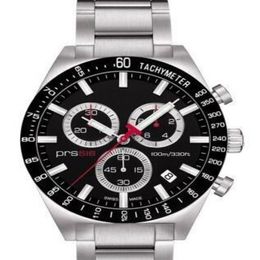 Entièrement PRS516 Sapphire Glass Quartz Men's Watch T044 417 21 051 00 T044 White Dial Watch Eta 211 Livraison 235G
