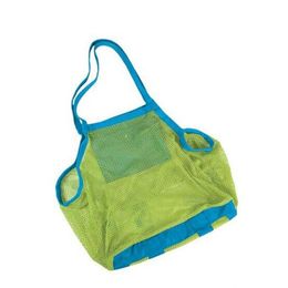 Totalmente nuevo, bolsa de playa de malla calificada para arena, caja portátil para llevar juguetes, pelota de playa, caja de gran tamaño Levert Dropship dig6373345