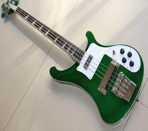 Toute nouvelle guitare basse électrique Rick 4 cordes 4003 en argent flash argent matel 1209308281773