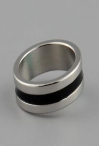 Anillo mágico magnético fuerte, color plateado y negro, accesorios para trucos de mago, diámetro interior de 20mm, tamaño L1594904