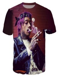 Hele nieuwste mode damesmensen zanger Wiz Khalifa grappige 3D creatief casual t -shirtshszlm0098099298