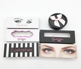 Entièrement sans étiquette en carton 3D Cosmetics False Falk Mink Eyelash Packaging Boîte de cils vides Boîte magnétique Box Box Paper Box Packag5529437