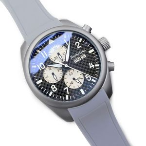 Hele nylon horloge Automatische horloges voor heren Datum dag vezel wijzerplaat Polshorloge 43MM montre293A