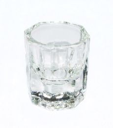 Hele achthoekige vorm Glas Cup Dappen Dish Container voor Arcylic Nail Art Liquid Powder8429273