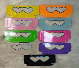 Hele papier wimperverpakkingsdozen in bulk 25 mm nerts lash case met aangepast logo 100pcs make -updozen cilios5109356