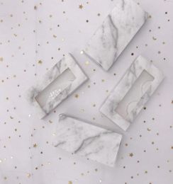 Papel entero Cajas de empaquetación de pestañas de papel de papel Fanal Logotipo personalizado CILS CILS de 25 mm Mink Eyelashes de mármol Vendor7221868