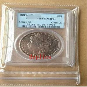 pcgs enteros monedas one morgan 1885-CC DMPL MS65 66 1886 MS66 1887 MS65 S67336Y
