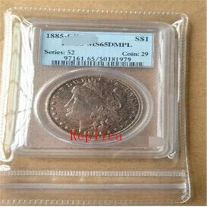 pcgs enteros monedas one morgan 1885-CC DMPL MS65 66 1886 MS66 1887 MS65 S67214n