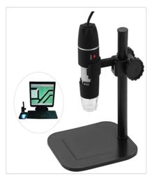 Electronics pratique populaire entiers USB 8 LED Digital Camera Microscope Endoscope Magnifier 50x1000x Mesure de grossissement1494209