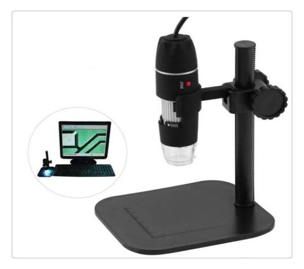 Appareil photo numérique USB 8 LED, électronique pratique, Microscope Endoscope, loupe 50x1000x, mesure de grossissement 9158908