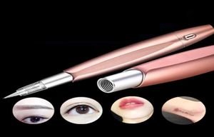 Hele Professionele Microblading Tattoo Machine Permanente Make-Up Machine Pen Cartridge Naalden Wenkbrauw Lippen Machine Pen Tool1290309