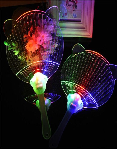 Proyector completo El New Night Light Crystal Colorido Light Up Fan Flash Ventilador PROM LOS LUMINOUS LED Toys 30pcslot4277646