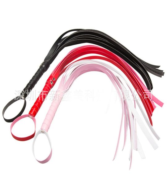 Todo PU BDSM Nalgadas Herramientas de coqueteo para sexo Bondage Látigos Kurbash Flogger para adultos Juegos Juguetes atractivos 3 colores 9783193