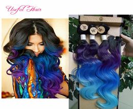 Purplebrown Synthetic Weave Body Wave Hair Weaves 220gram Synthetic Braiding Hair Pack avec dentelle Closuresew dans les cheveux 6433586