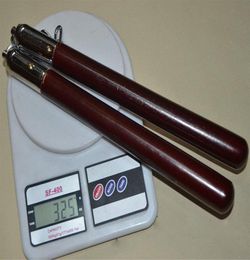 Hele rode mahonie nunchakus touw stalen ketting spons nunchakus daadwerkelijk gevechtsshow vechtsporten voorraden prestaties props rops twee5995661