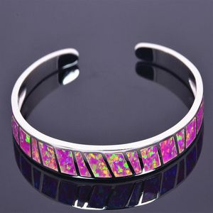 Hele Retail Mode Fijne Roze Vuur Opaal Armbanden 925 Verzilverde Sieraden Voor Vrouwen DSC304218U