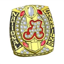 anneaux entiers Entier 2015 Alabama Crimson Tide National Custom Sports Championship Ring Avec des boîtes de luxe anneaux de championnat253A