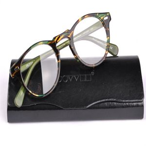 Monture de lunettes transparente ronde pour femmes, OV 5186, yeux gafas avec étui d'origine OV5186266j