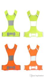 Cycling de carreras enteras Vest Sports Polyéster Night Vest Reflective Reflective personalizable Vest de diseño corta de color naranja personalizable BH068557945