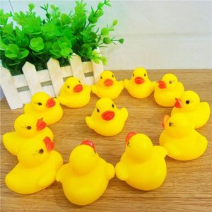 Whole Safety Baby Bath Yellow Rubber Ducks Kids Toys Floating Duck Baby Water Toys for Swimming Beach Gift for Kid241E