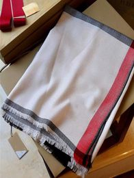 Écharpe entière classique à carreaux de marque, écharpe en laine de coton doux pour hommes et femmes, style 18070cm9506857
