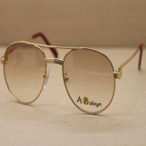 Vente entière Adumbral UV400 Lens Hommes célèbres 1191643 Lunettes de soleil femmes Extérieur conduite C Décoration lunettes de cadre en or Size562460