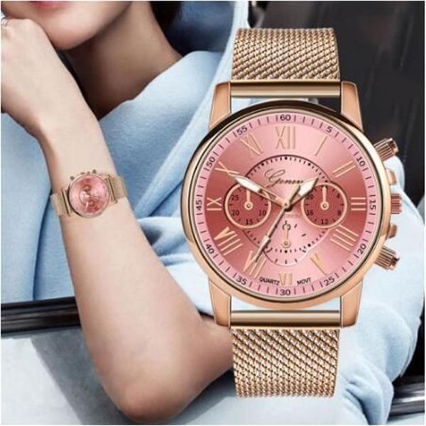 Vente entière genève femmes décontracté Silicone Bracelet montre à Quartz haut marque filles Bracelet horloge montre-Bracelet femmes Relog299p