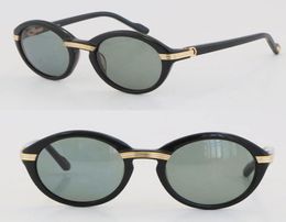 Venta entera Vintage 1991 Gafas de sol redondas originales 1125072 Fashion Sun Glasses C Decoración de 18 km de oro marrón F9484957