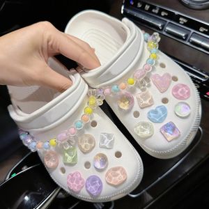 Hele set diy schoenen charmes voor gatschoen schattig meisje vlinder accessoires ontwerper kwaliteit tuinschoen decoratie meisje cadeau 240506