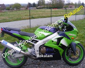 Ensemble complet de carénage pour Kawasaki Ninja ZX6R 1998 1999 ZX-6R 98 99 ZX 6R 98 99 Kits de moto vert violet