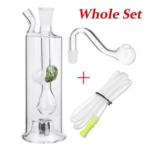 Hele Set Led Kleur Verandering Handcraft Hookahs DAB Olie Rig Glas Roken Pijp Lichten Bongs Hookahtobacco Ash Bowl Draagbare Shisha Oil Percolater Bubbler Water Pijpen