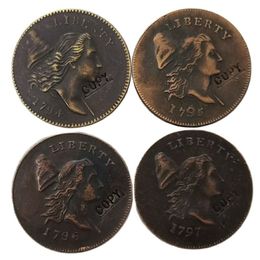 Hele set van de VS 1794-1797 Liberty Cap Half Cent Copy Metal Crafts Speciale geschenken