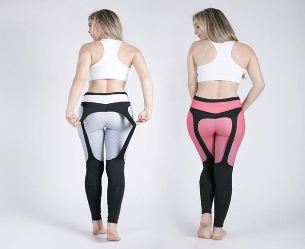 Whole Sexy Impreso Leggings deportivos Pantalones de yoga Mujeres Ropa de gimnasia Botín Push Up Liguero Patrón Leggins Deporte Mujer Fitness Trous3463619