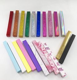 Boîte de papier à lèvres SilverGoldPinkshiny Eyeliner Paper Boîte à lèvres à lèvres Boîte à gilet à lèvres 20pcs Échantillon Box Cadeau Cadeau 9664472