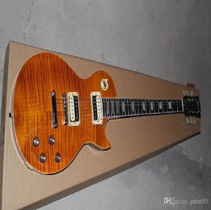 Hele slash eetlust natuurlijke gele burst gitaar slash handtekening standaard elektrische gitaar2648702