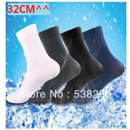 Chaussettes longues en fibre de bambou ultra-fines pour hommes, lot de 20 paires, couleurs noir blanc bleu gris 228a