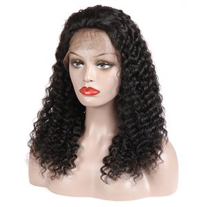 Hele Zachte 1b # Natuurlijke Zwarte Kinky Krullend Pruiken 100% Braziliaanse Menselijk Haarkant Voor Zwarte Vrouwen Natuurlijke haar L2171