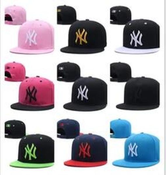 Des lettres de NY spéciales entières broder Bone Snapback Chapeaux pour Unisexe Fashion Hip Hop Outdoor Sprot Ball Caps Réglable FES2445792