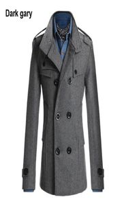 Hele lente herfst Men039s wollen jassen Casual overjas mode wollen jas mannen windjack jas peacoat casaco sobretudo7051228