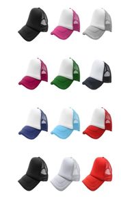 Hele zomer effen Trucker Mesh Hat Snapback Blank Baseball Cap Verstelbare maat3803018