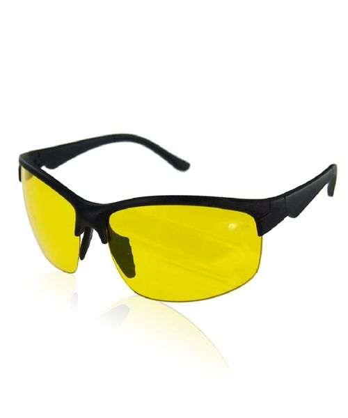 Lunettes de soleil entières lunettes de Vision nocturne conduite lentille jaune classique verre antiéblouissement Hd haute définition 1047621
