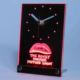 Whole-tnc0220 The Rocky Horror Picture Show Table de bureau 3D LED Clock2583