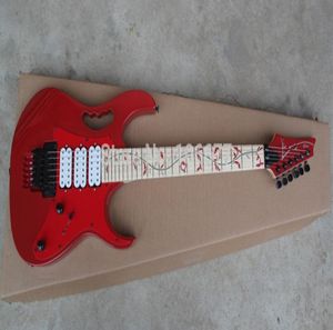 Hele topkwaliteit accessoires van Korea Ibz Jem 7v HHH Floyd Rose Red Red Tree in Life Electric Guitar 3387389