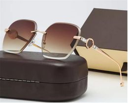 Gafas de sol vintage enteras para mujer con bolsa, vigas gemelas, gafas redondas, diseñador de marca, gafas de sol con montura metálica, gafas de sol 5403053