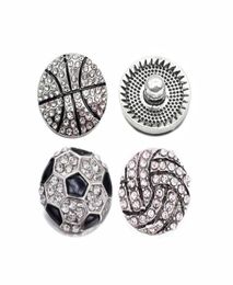 Tout w356 Basketball Baseball 3D 18mm 20mm bouton pression en métal pour Bracelet collier bijoux interchangeables accessoire femme f2343646
