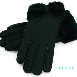 Hele - Warme winter dames leren handschoenen echte wollen handschoenen dames kwaliteitsborging